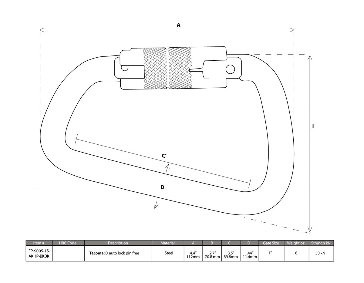Auto Lock Carabiner Fusion Tactical