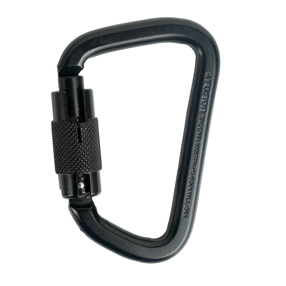 Triple Locking XL Aluminum Carabiner – Black, Secure & Lightweight