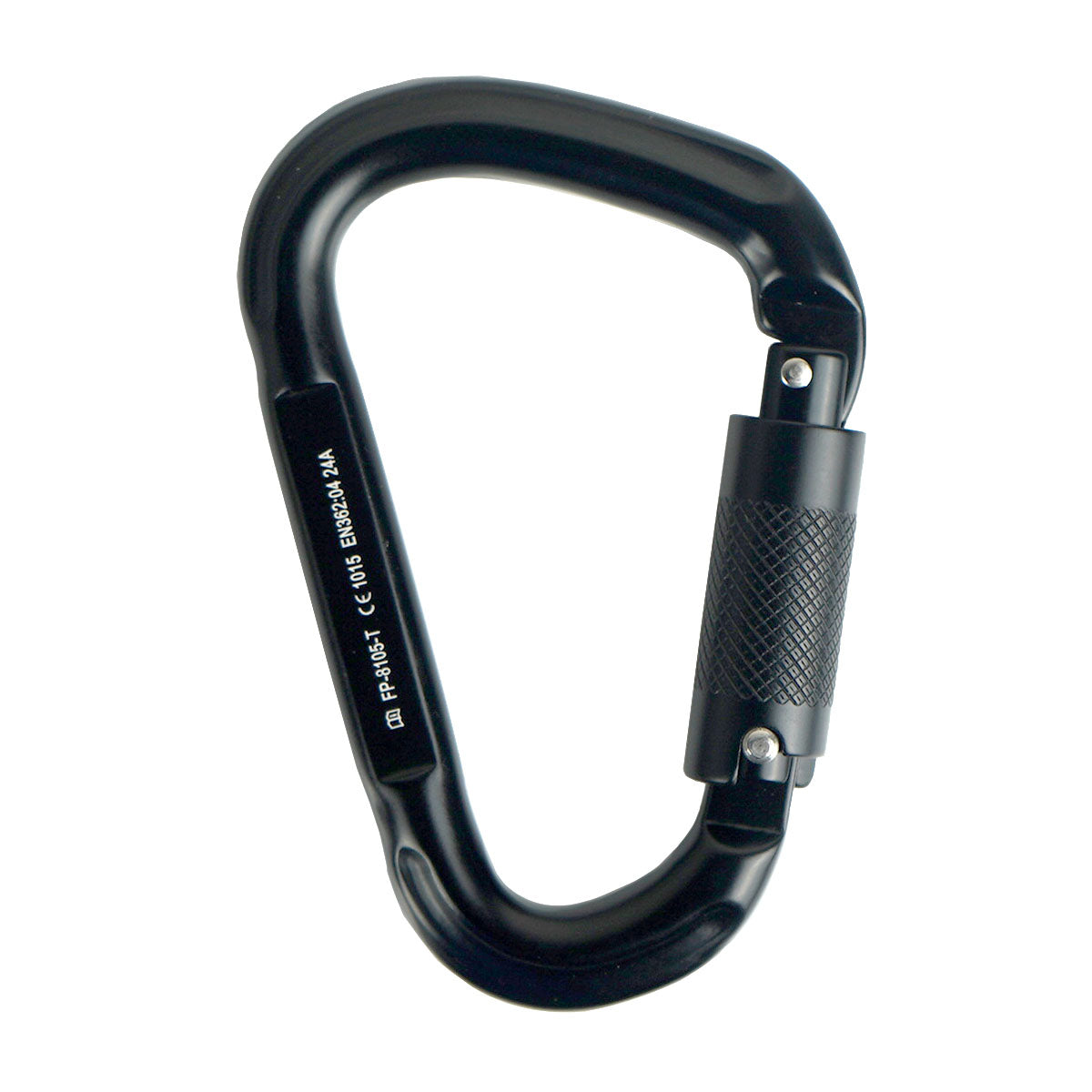 Triple Locking XL Aluminum Carabiner – Black, Secure & Lightweight