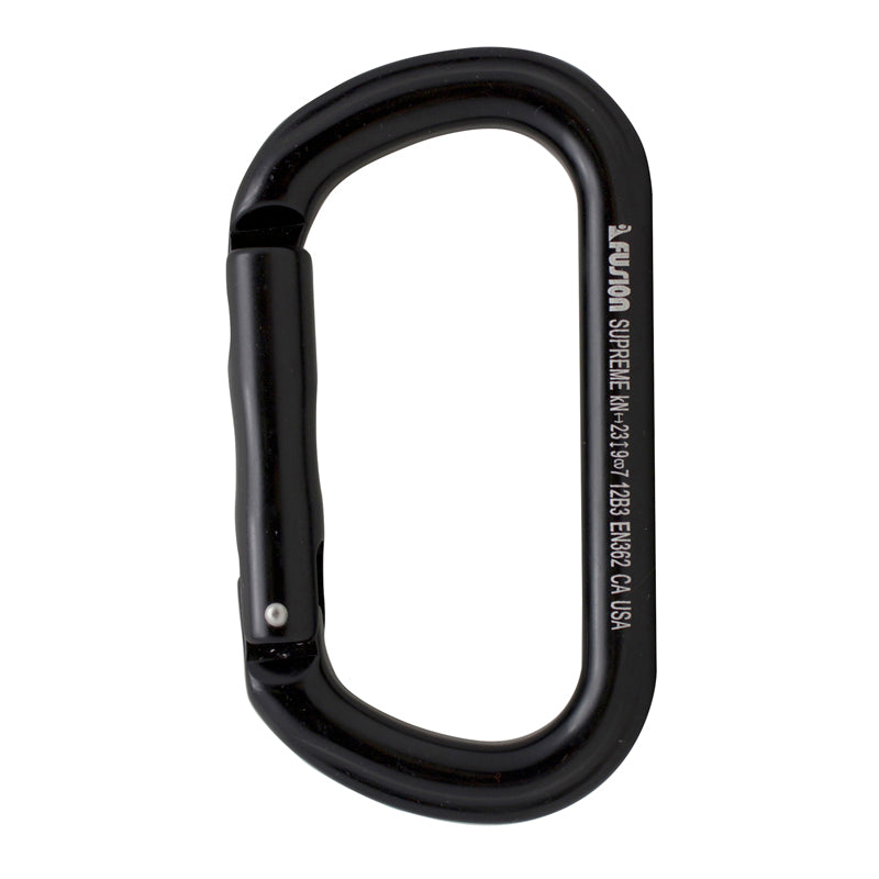 Supreme II Aluminum Straight Gate Carabiner – Oval Non-Locking for