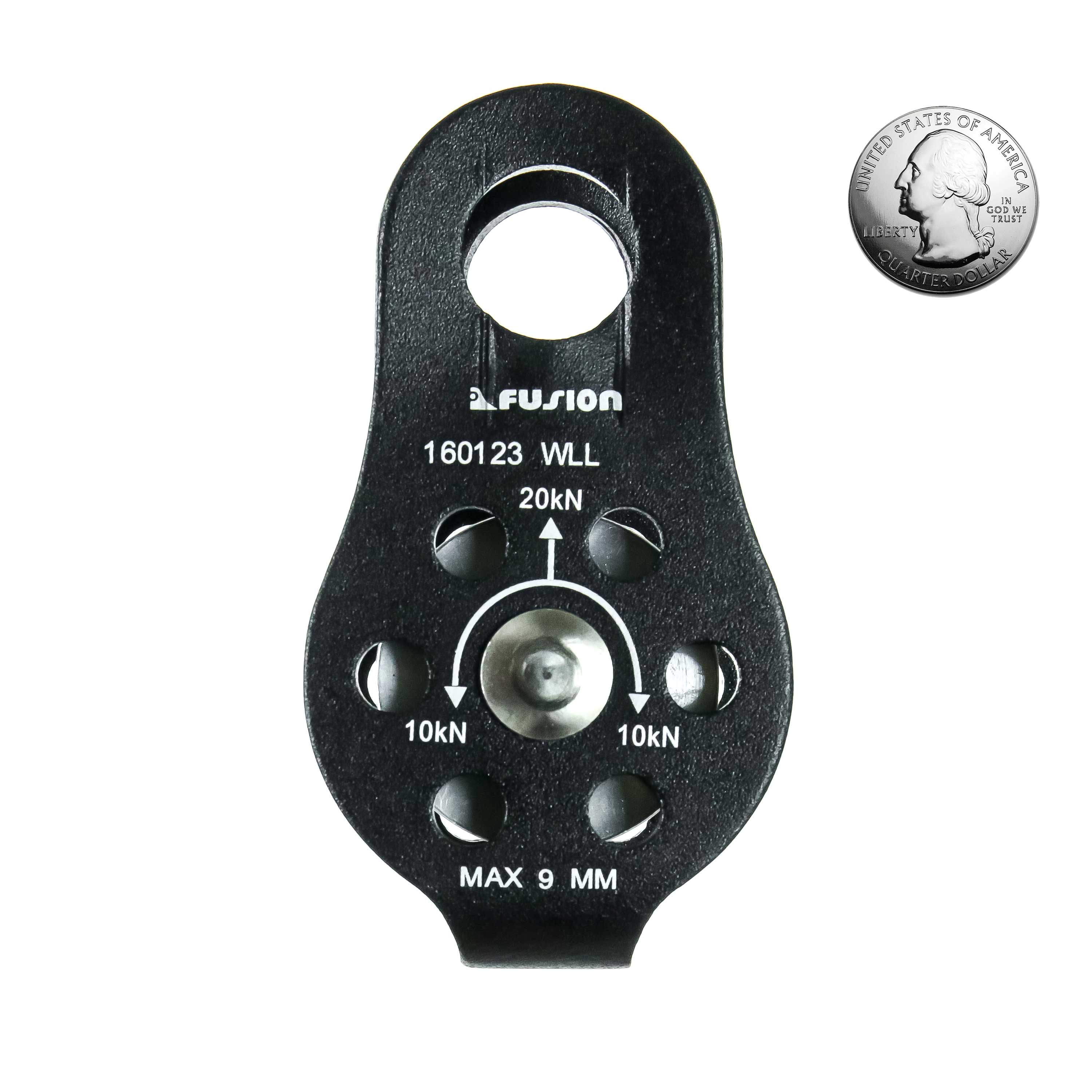 Nuro Tactical Fixed Pulley – 20KN Compact Aluminum Pulley for Military ...