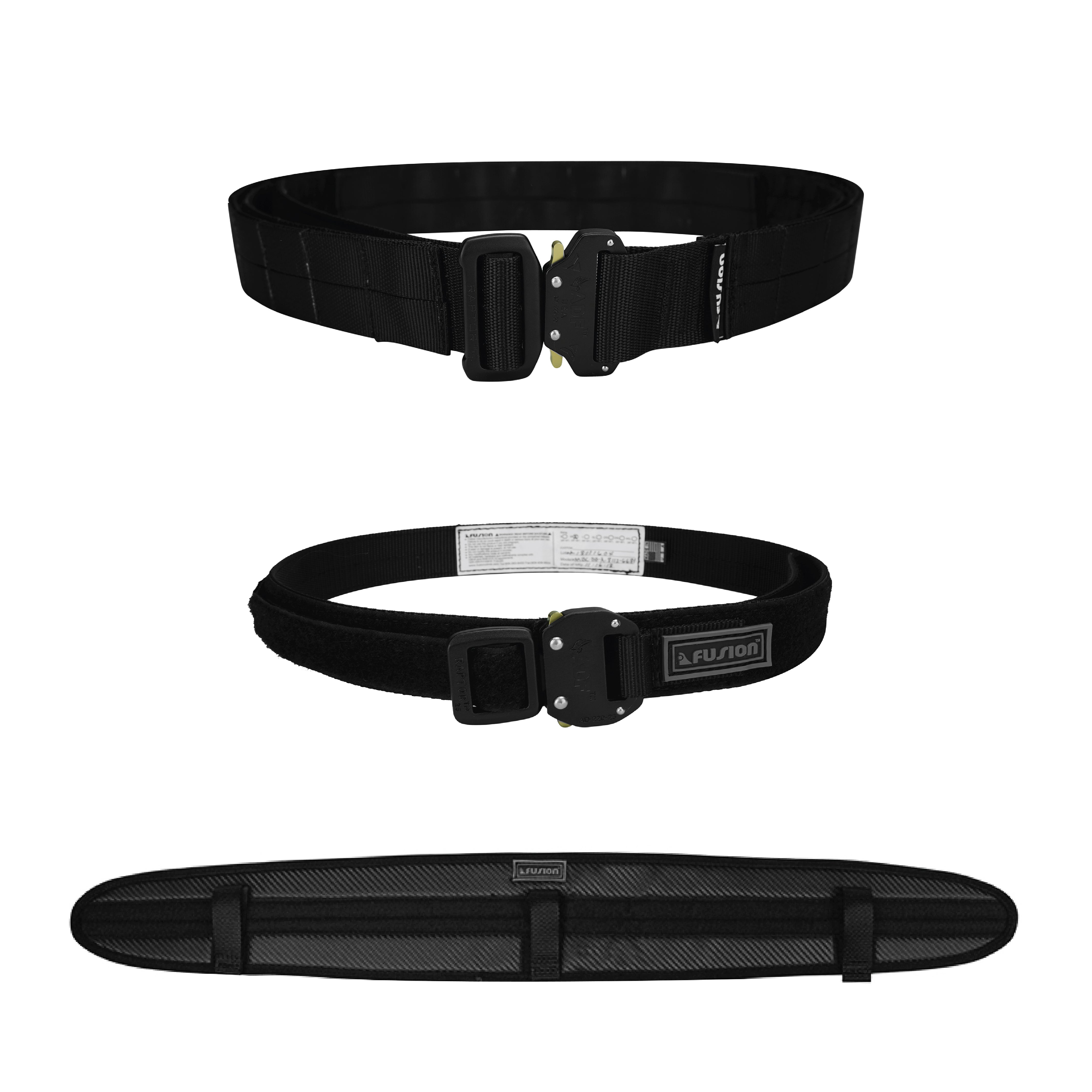Custom Black Military Rigger Duty Belt With Velcro Manufacturers